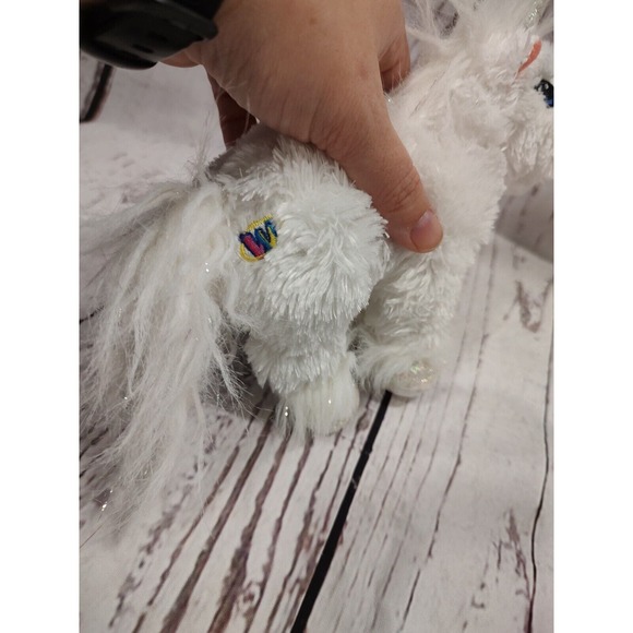 Retired Ganz Webkinz Lil' Kinz Unicorn HS069 White Horse (No Code) - Picture 4 of 7
